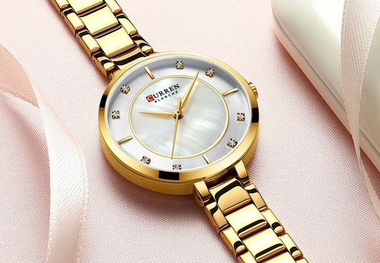 CURREN Elegance Stainless Steel Women’s Watch – 9051L