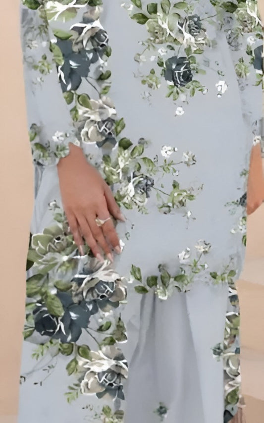 Iznik Festive EFL-05 Grey Rose Embroidered Lawn Suit