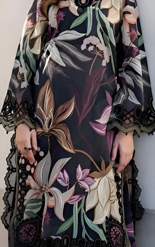 Baroque Emerald Lily Embroidered Lawn Suit (SKU: ESUF490)