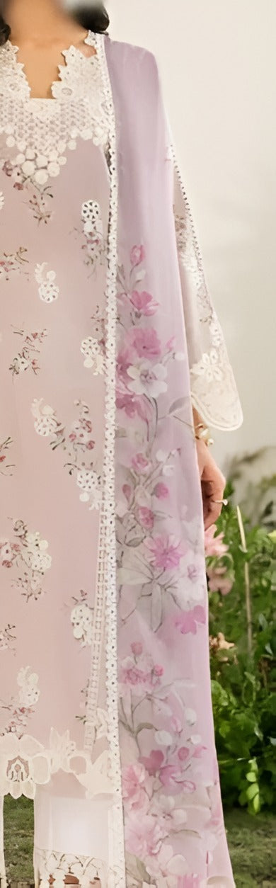 Iznik Lilac Whisper Printed Lawn Suit